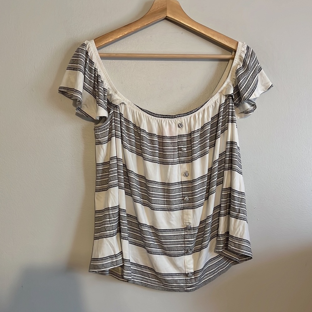 Torrid Plus Size Super Soft Knits Multi Stripe Of… - image 4